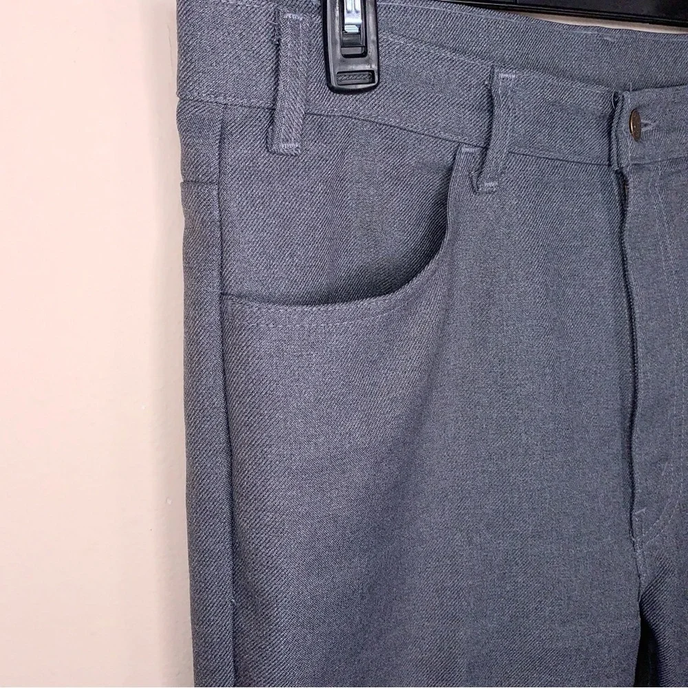 Vintage 36 Waist Levi’s Grey Pleated Trousers Mens Western Classic